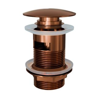 Донный клапан для раковины с переливом Knotlor BM9011RB, бронза